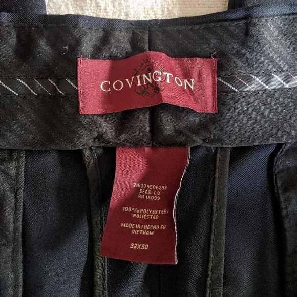 Navy Blue Men's Dress Pants - Picture 2 of 6